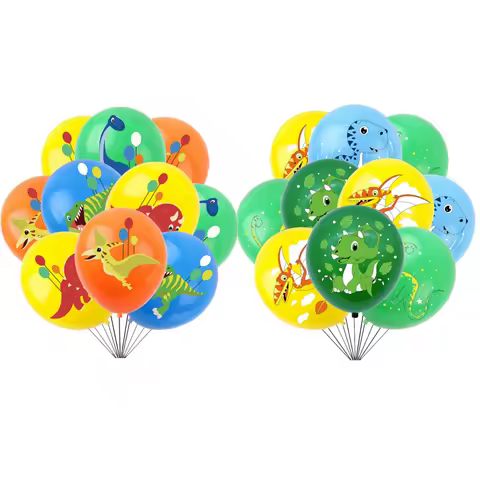 Dinosaur Balloons Happy Birthday Party Decorations Kids Boy Baby Shower Dinosaur Balloons Jungle Safari Birthday Balon Supplies