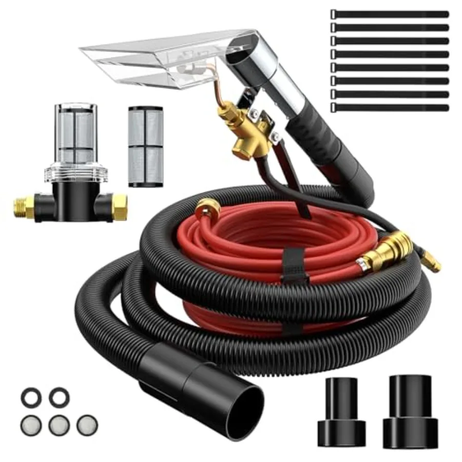 

Универсальный комплект для пылесоса 50FT Waterline: превращает в профессиональный автомобильный пылесос для чистки ковров, для дома, автомобиля, текстиля, для влажной и сухой уборки