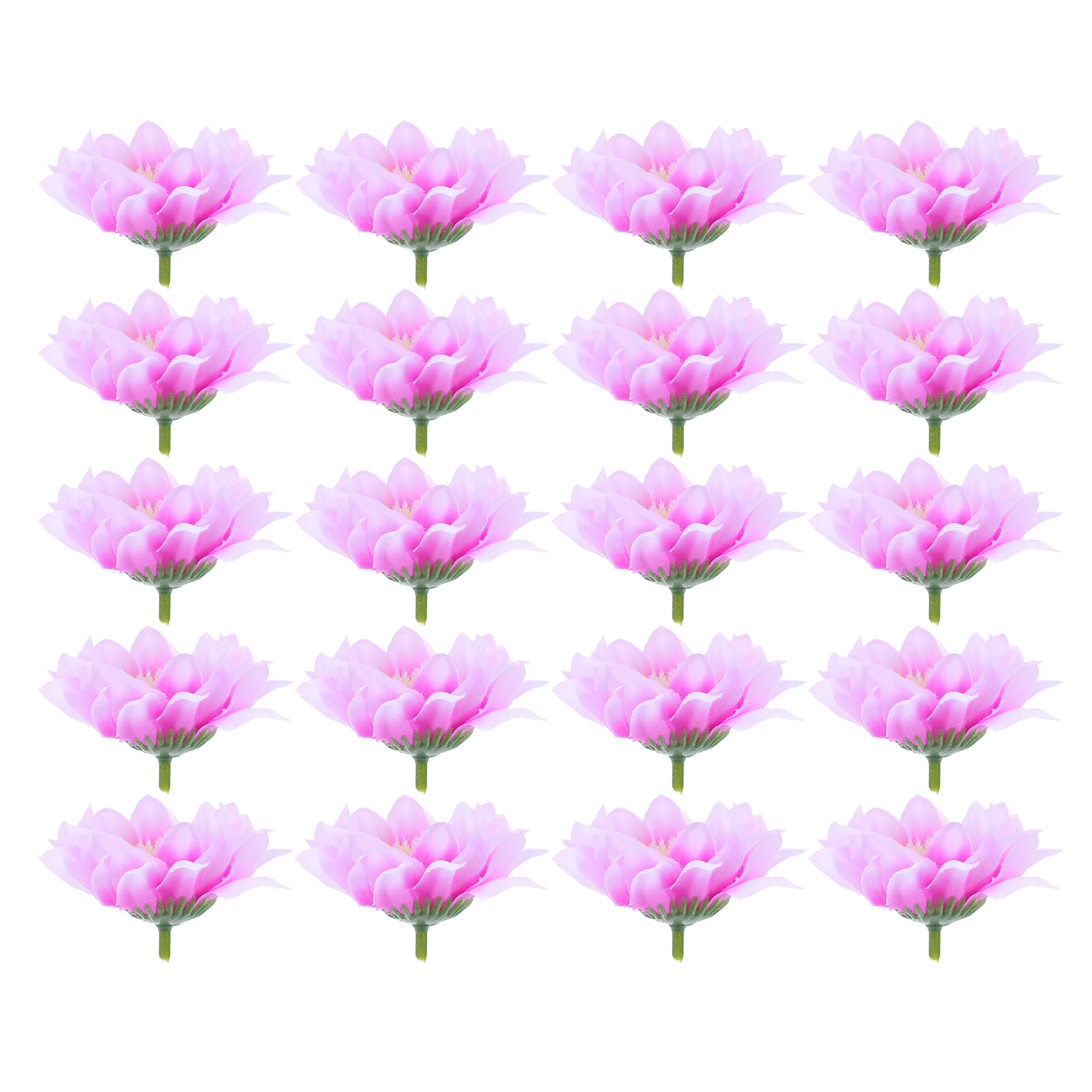 

20PCS Decorative Head Artificial Peonies Silk Arrangements Mini Flower Head Home Wedding Party Crafts Mini Flowers