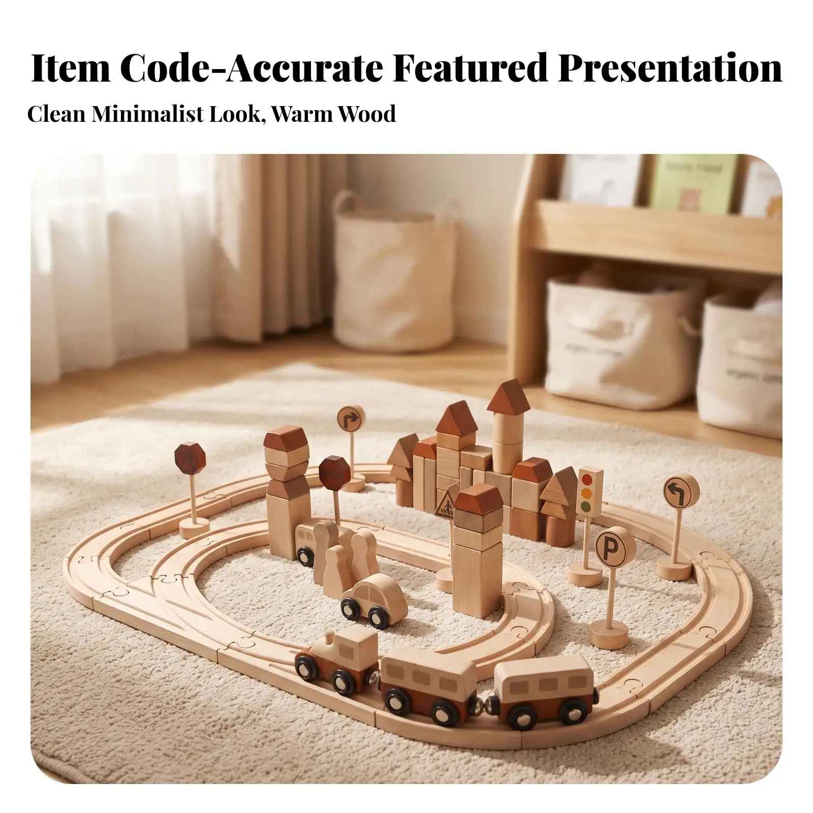 Circuit De Train En Bois Non Toxique Train En Bois Avec Rails Éducatif