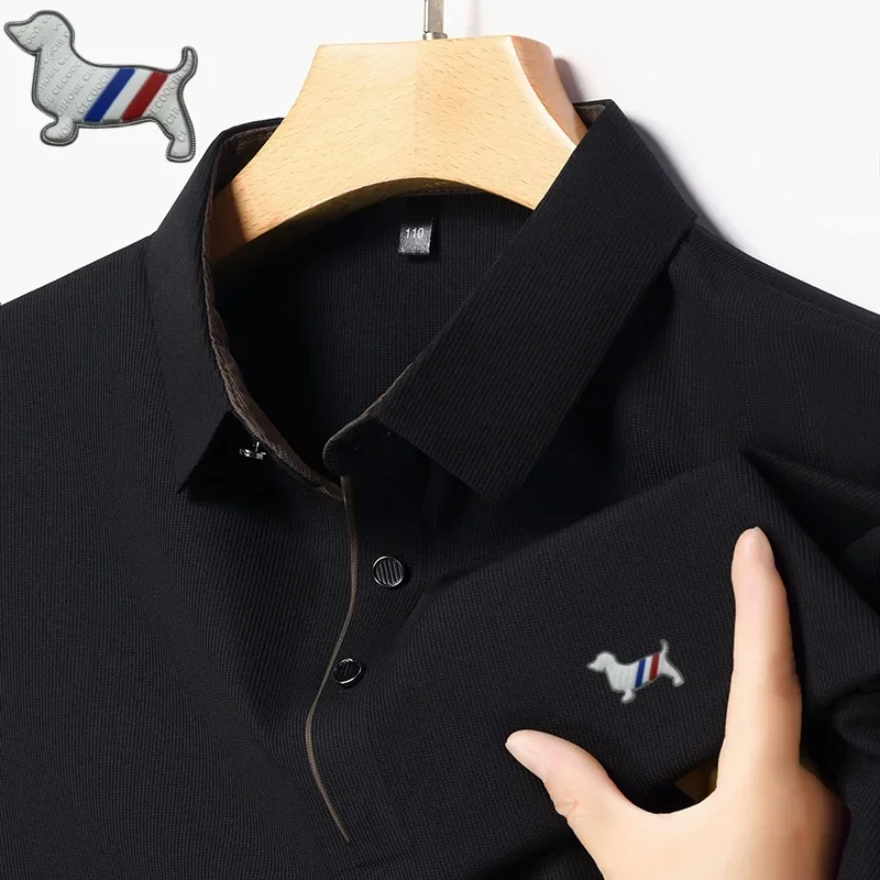 صيف جديد الرجال قميص بولو تنفس العلامة التجارية الفاخرة شعار تي شيرت مطبوع أزياء متقدمة مريحة عارضة قصيرة الأكمام