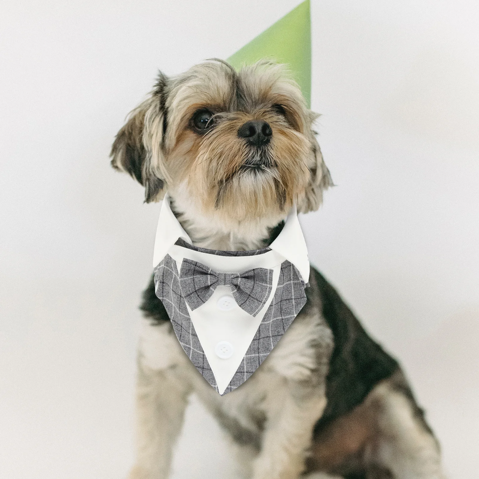 

Formal Wear Elegant Gentleman Attire Wedding Party Puppy Tuxedo Clothing Reusable Decorative Buttons Wear-Resistant Outfit