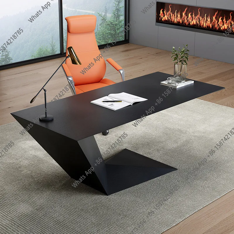 

Designer boss table light luxury high sense simple modern desk home office leadership desk