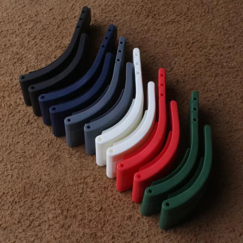 20/21 مللي متر حزام ساعة مطاطي طبيعي ناعم لحزام رولكس لـ DAYTONA الغواصة GMT Yacht-Master OYSTERFLEX Glidelock ملون