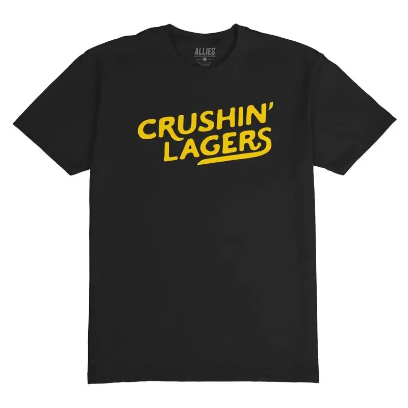 Crushin Lagers T Shirt Vintage Retro Beer for Men Brewery Lovers Drinker Lager Fans