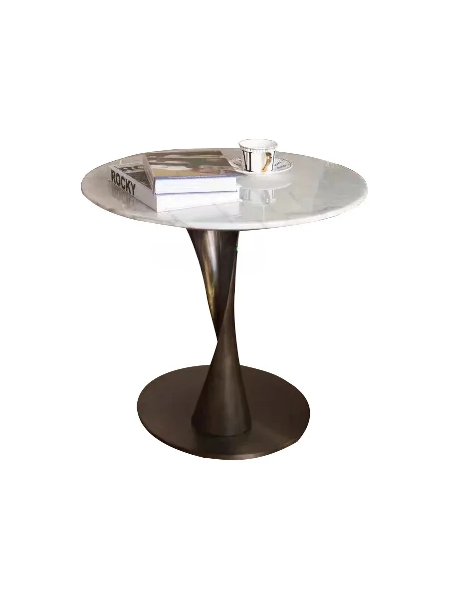 

Новые поступления, итальянское искусство, маленькая квартира, светлый роскошный диван для гостиной, мраморный угловой столик, креативный дизайнерский приставной столик для виллы 03