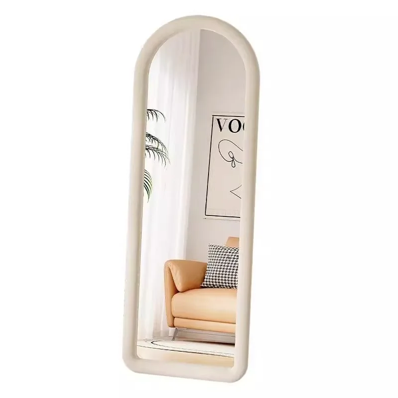 

Full mirror Internet celebrity ins style fitting mirror Home design sense dressing mirror Wall hanging bedroom Cream wind floor
