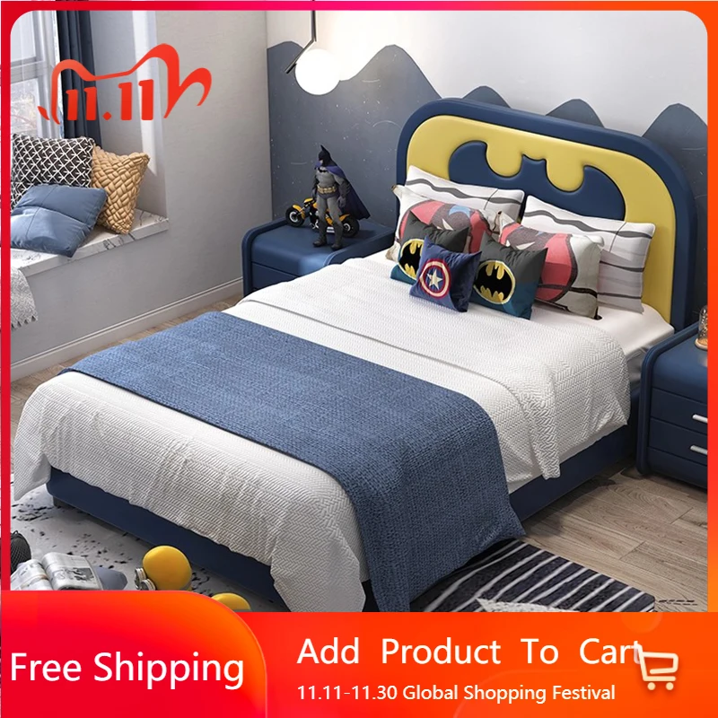 

Girls Double Bed Bedroom Frame Sofa Modern Castle Sleeping Platform Massage Bed Design Safe Letto Matrimoniale Home Furniture