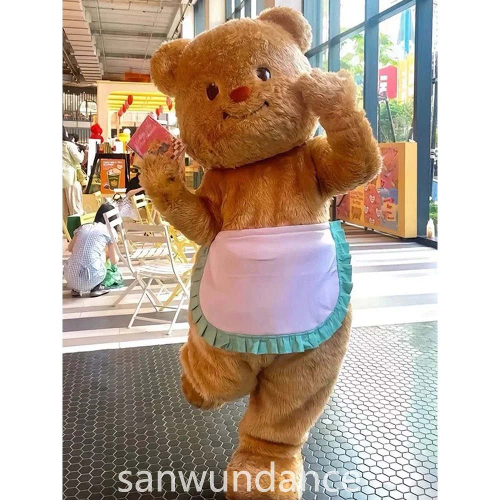 زبدة الدب مخبز ملابس الشخصيات الكرتونية لطيف الرقص الدب الإعلان تعزيز كرنفال هالوين الفراش تأثيري الملابس #6