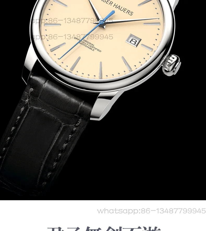 

Hauser Original Genuine Watch Men's Swiss Ultra-thin Fully Automatic Mechanical Watch Business Steel Belt Waterproof