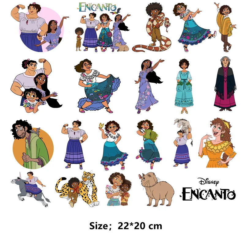 Disney Movie Encanto custom patch Flex fusible transfer thermo-stickers for children Ironing applications