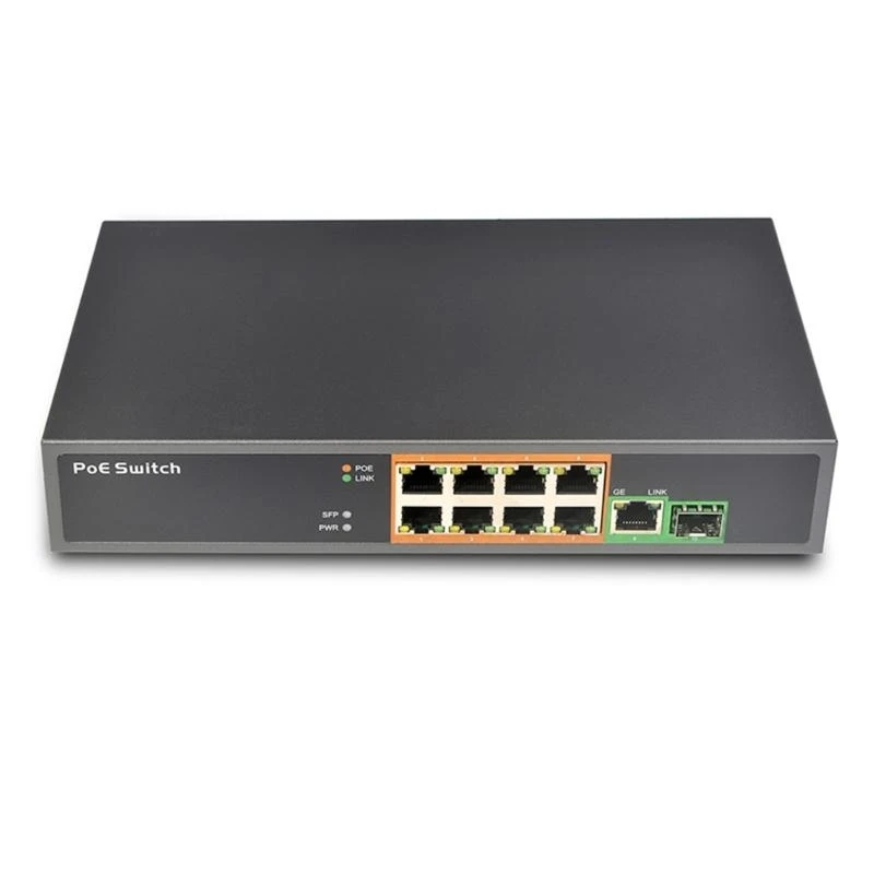 Q5WA Eficiente energéticamente eficiente 10 puertos Poe Ethernet Smartnet más inteligente 8x Poe+ @ 55W, 2x 1G SFP con Opción