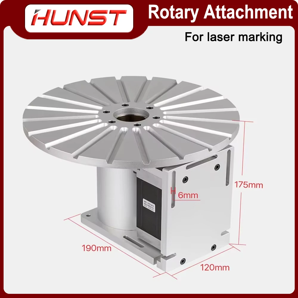 HUNST D30 Rotary Table Diameter 300mm 20 Pen Tray Rotary Device+ Driver DM5042 Suitable for Fiber Laser Marking Machine DIY Pen