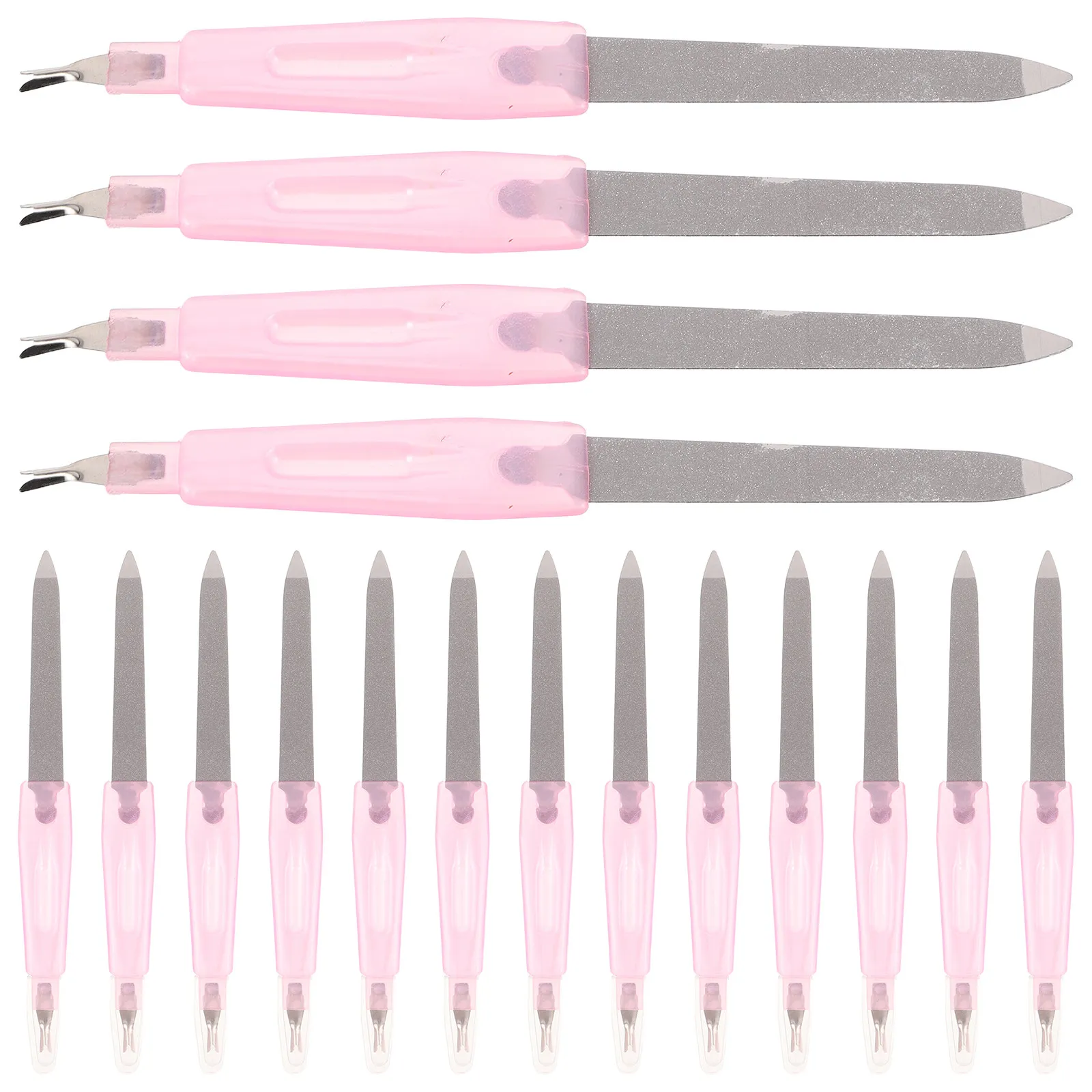 

Набор из 48 пилок для ногтей из нержавеющей стали, двусторонние, портативные, для маникюра, для домашнего использования и путешествий