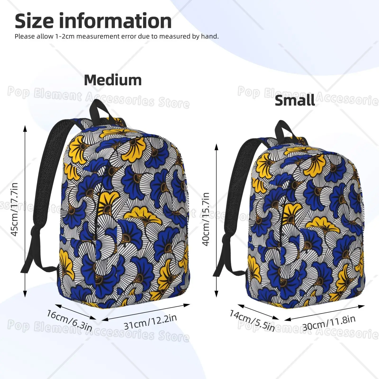 Ethnic Mandala Floral Pattern Travel Backpack for Women Girls Casual Lightweight Shoulder Bags School Student Bookbag Daypack