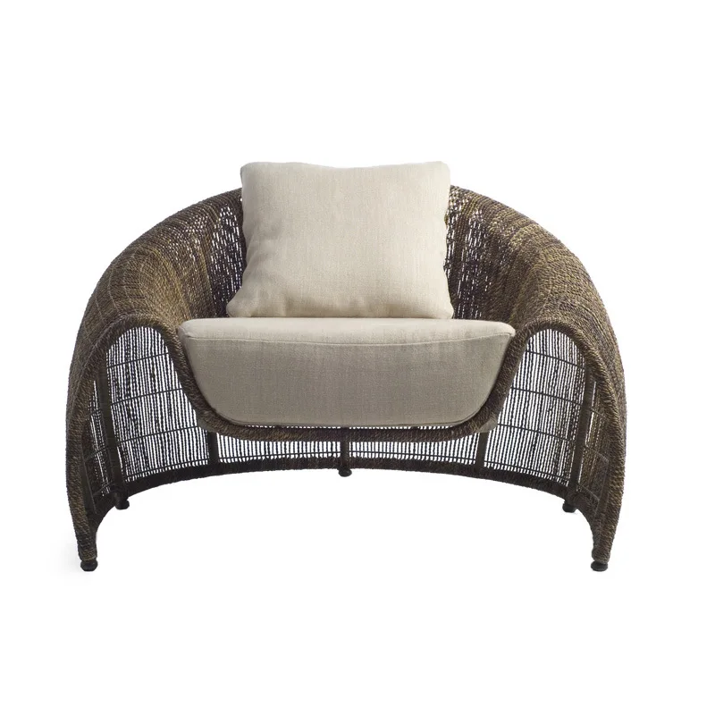 

Hot Sale Simple Newest Design Pool Outdoor Garden Furniture Rattan Wicker Sofa Chair