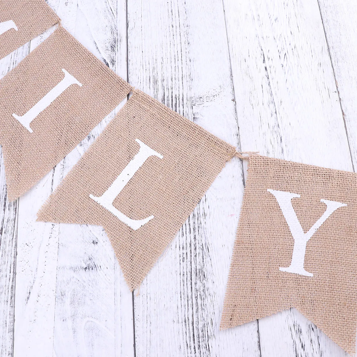 

Family Banner Premium Linen Hanging Decor For Home Party Wall Window Door Family Bunting Garlands Party Event Supplies