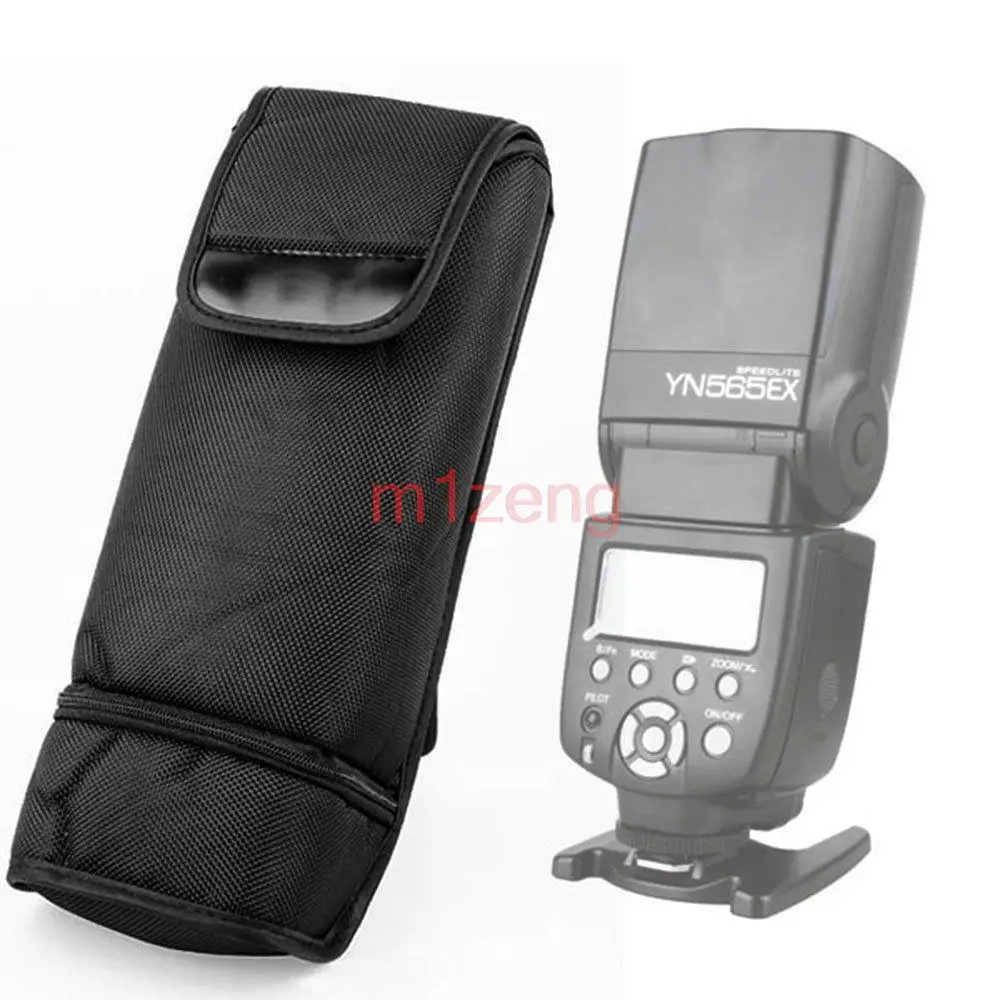 Flash Case Protector Pouch Cover bag for Canon 580EX 430EXII nikon sb800 yongnuo flashgun with diffuser and batteries