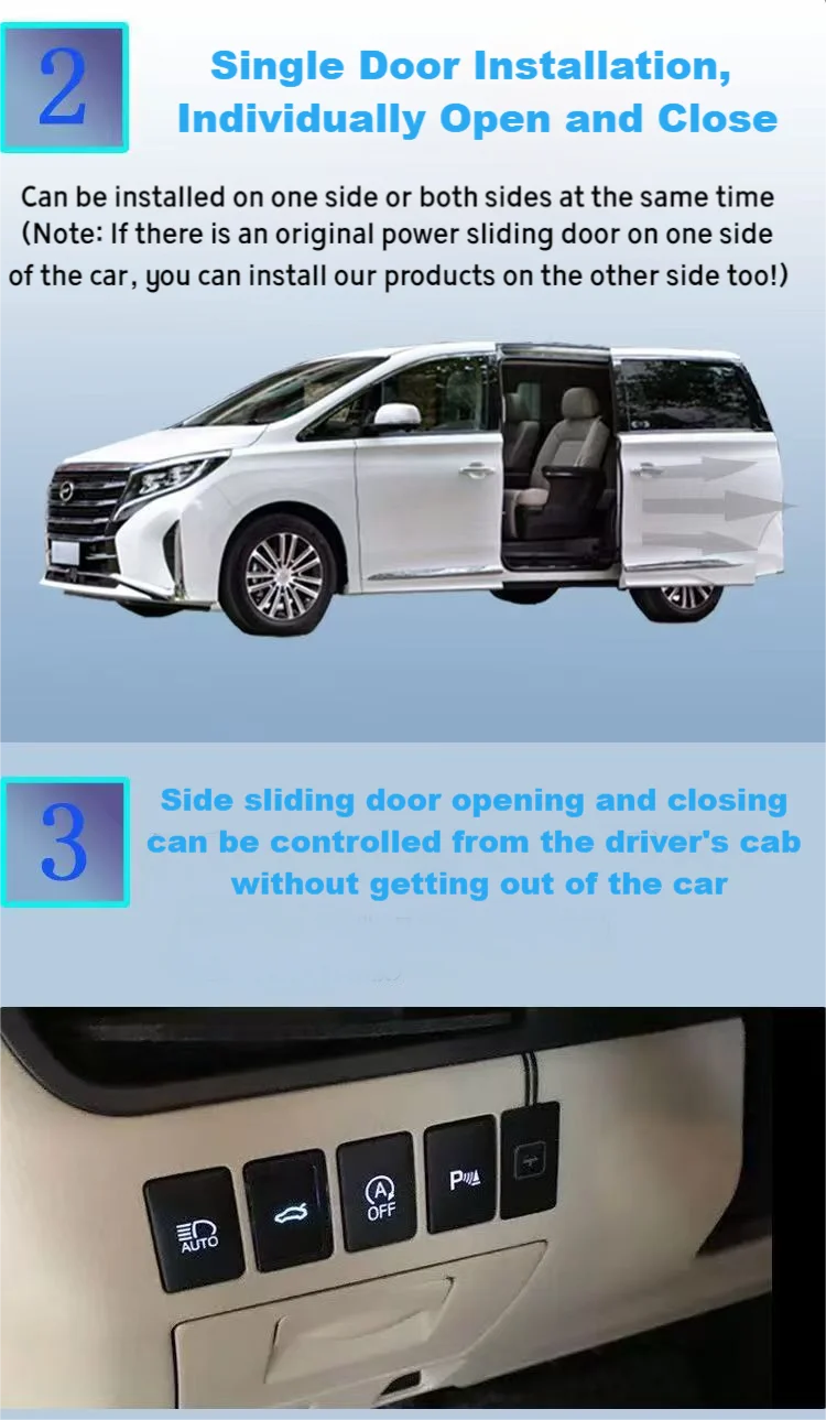2026 sell Power Sliding Door Upgrade Light Commercial Van Automatic Car Side Door for Foton Toano Tuyano Mini Bus Door Magnet So 5