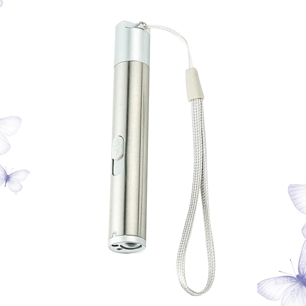 

Compact USB Rechargeable Flashlight Made of Stainless Steel Heat Dissipating 3-in-1 Torch for Lighting Counterfeit Detection