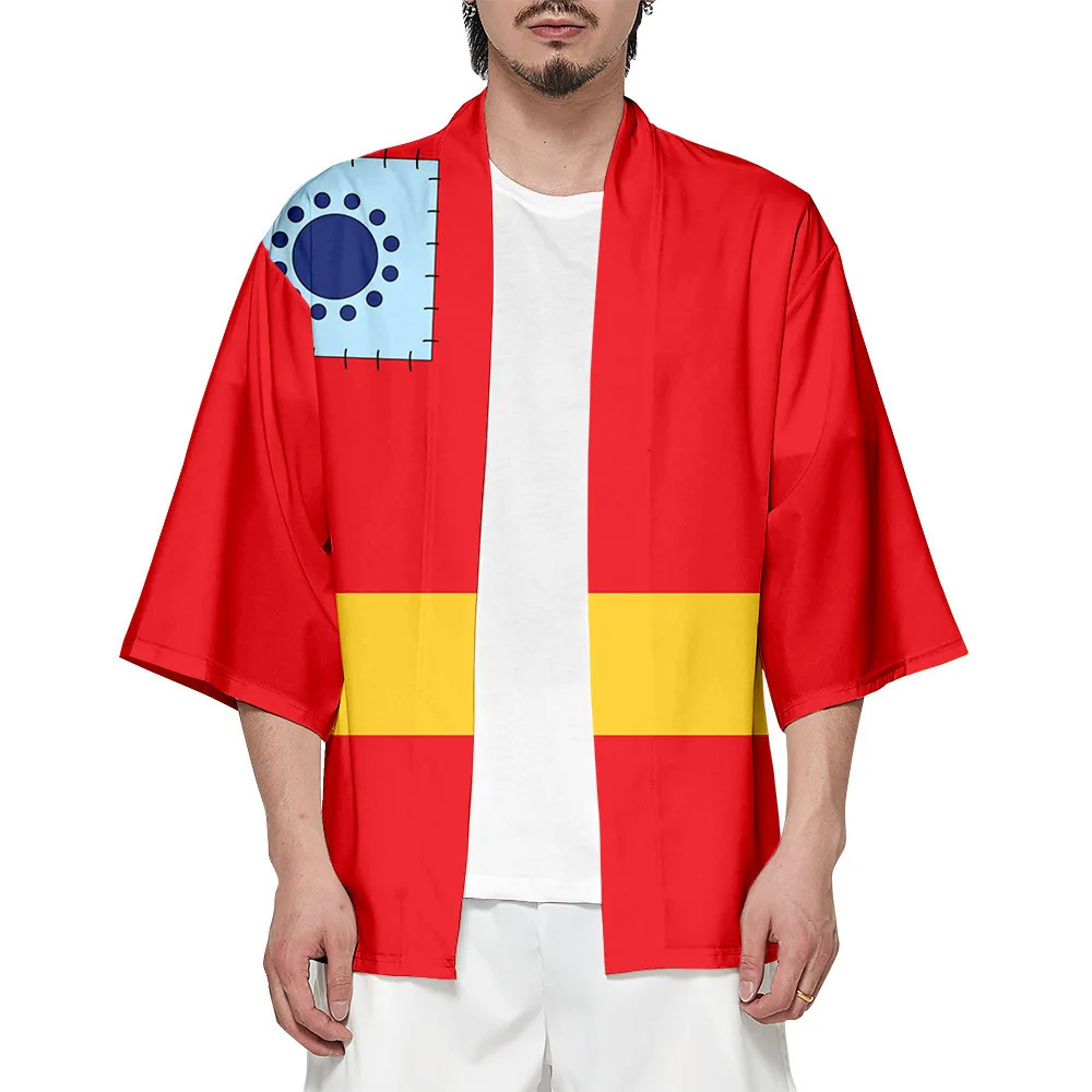 Anime ONE PIECE Wafuku Monkey D Luffy Kimono Sanji Cosplay Cloak Printing Yukata Cardigan Jacket Unisex Haori Cloak Sportswear