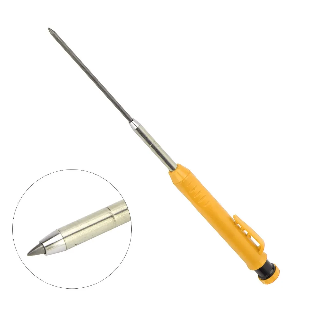 

Built-in Sharpener Mechanical Carpenter Pencil Long Nose Design Multiple Colors Deep Hole Pencil Woodworking Pencil Woodworking