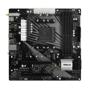 ASROCK BOY PLATE B450M B450M/AC Kênh đôi DDR4 AM4 Bo mạch chủ M.2 NVME (hỗ trợ Ryzen 5 5600 5600G R7 5700x3D CPU) 12 Tấm bán hàng chính Asrock - №4