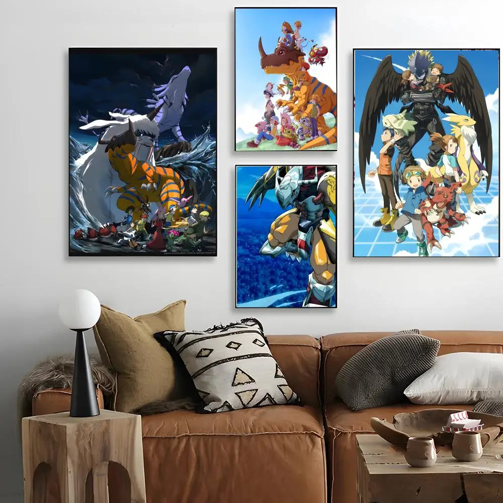 Anime D-DIGIMON Poster poster retro art living room decoration