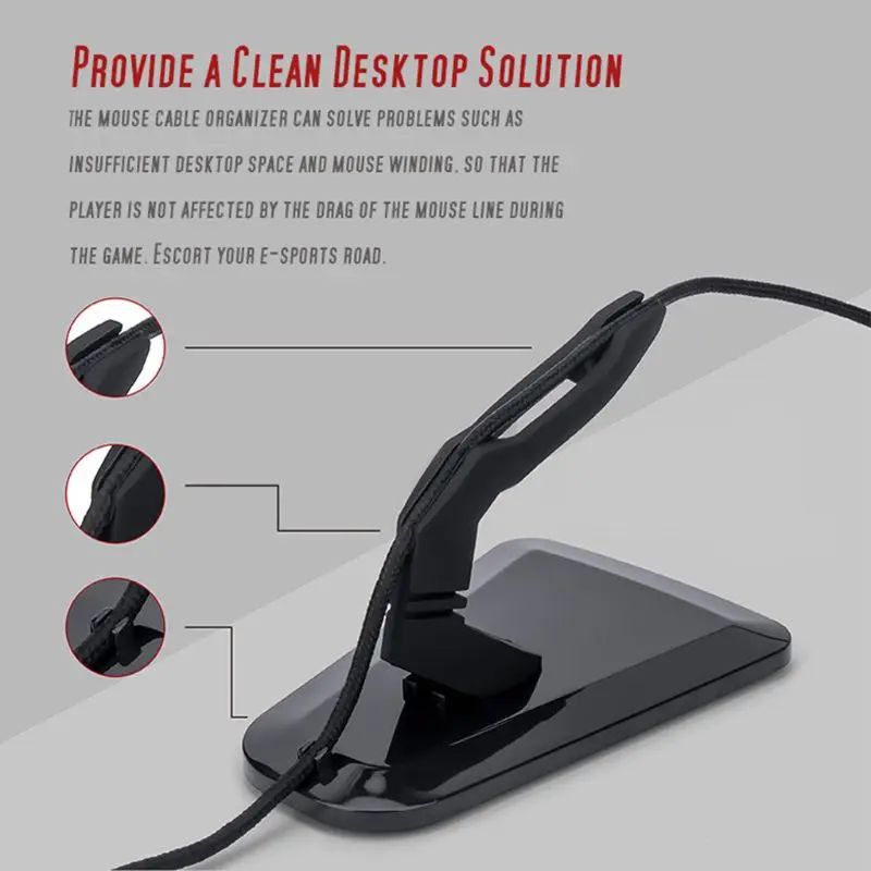 マウス バンジー フレキシブル コード クリップ クリッパー ワイヤー ケーブル オーガナイザー ホルダー ライン フィクサー