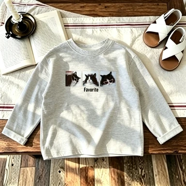 Children's Long Sleeved T-shirt Summer Clothing Boys' Loose T-shirt Children's Clothing Boys' Baby T-shirt Top