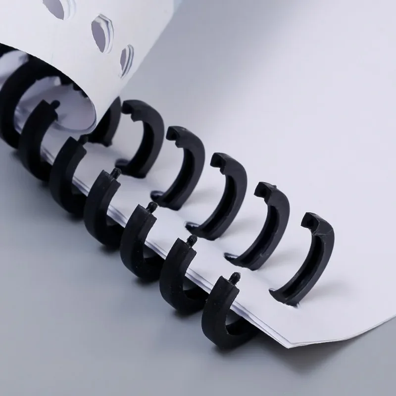 1-10Pcs 30Holes Detachable Buckle Loose-leaf Paper Book Circle Ring Scrapbook Album Binder Spiral A4 A5 B5 Notebook Binding Clip