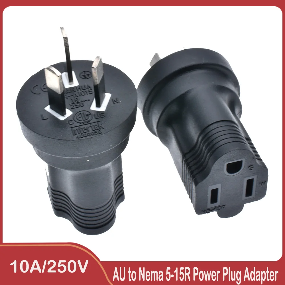 New Zealand Australia CN China Travel Power Plug Adapter Accepts NEMA 5-15R AU TO US US TO CN AC power plug travel converter