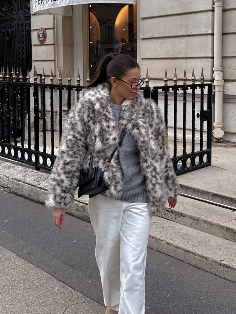 HH Weibliche Winter Elegante Warme Jacken Drucken Drehen-unten Kragen Taschen Einreiher Frau Mode Lange Ärmel Mäntel trendy