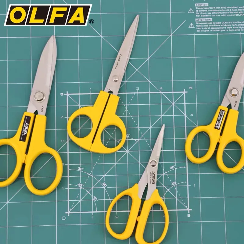 Japan Olfa SCS-1 2 3 4 Stainless Steel Multi-function Serrated Thin Blade Anti-skid Cutting Knife Patch Scissors