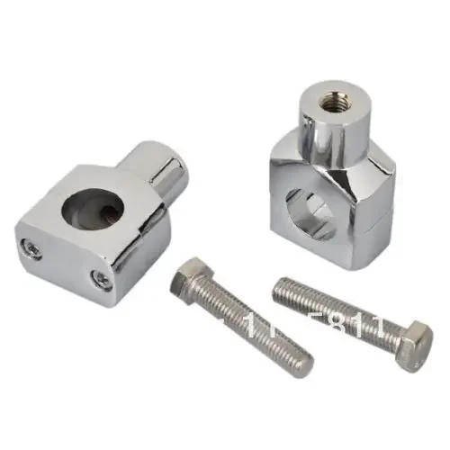 

Пара 1 ''25 мм вертикальные хромированные стойки руля для Harley Honda Yamaha Kawasaki Suzuki Cruiser Chopper Custom