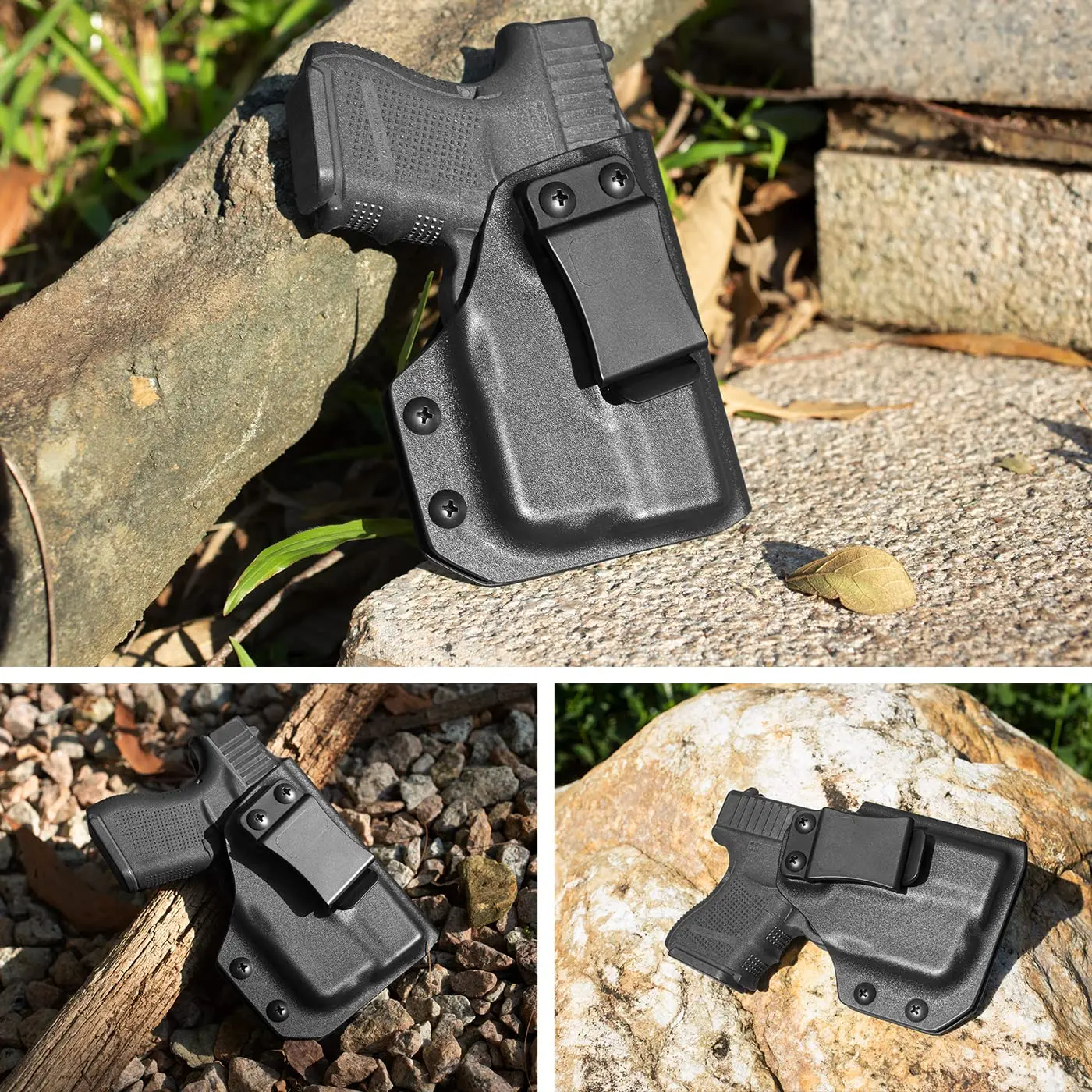 Holster Compatible with Glock 26 27 28 33 For/TLR-6 -Optic Cut-Inside Waistband Concealed Holster G26 G27 G28 G33 Right Left