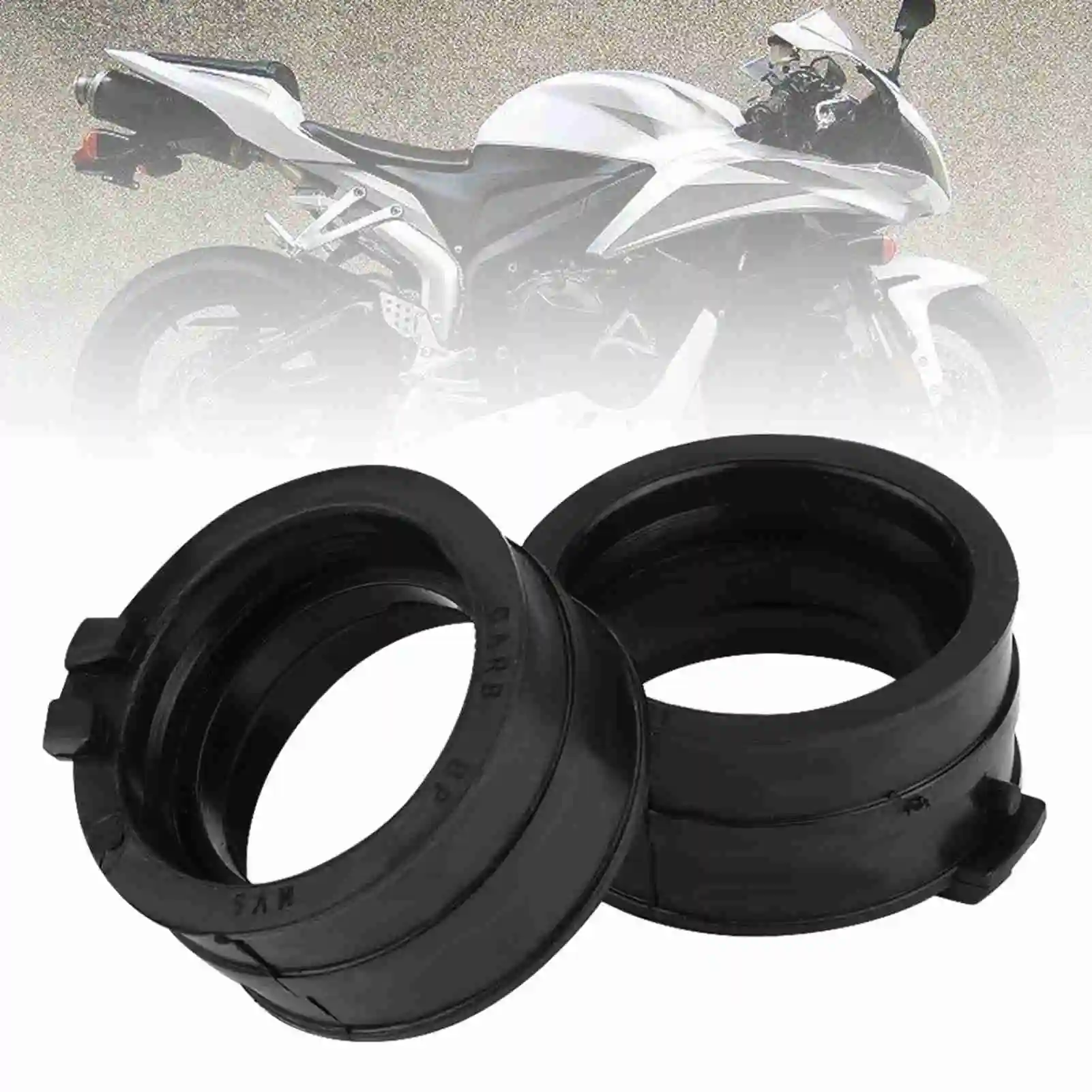 Coletor de admissão de carburador de motocicleta, 4 unidades, plástico preto, junta de inicialização 5.5*2.5cm para honda cbr600f2 1991-1994 cbr600f3