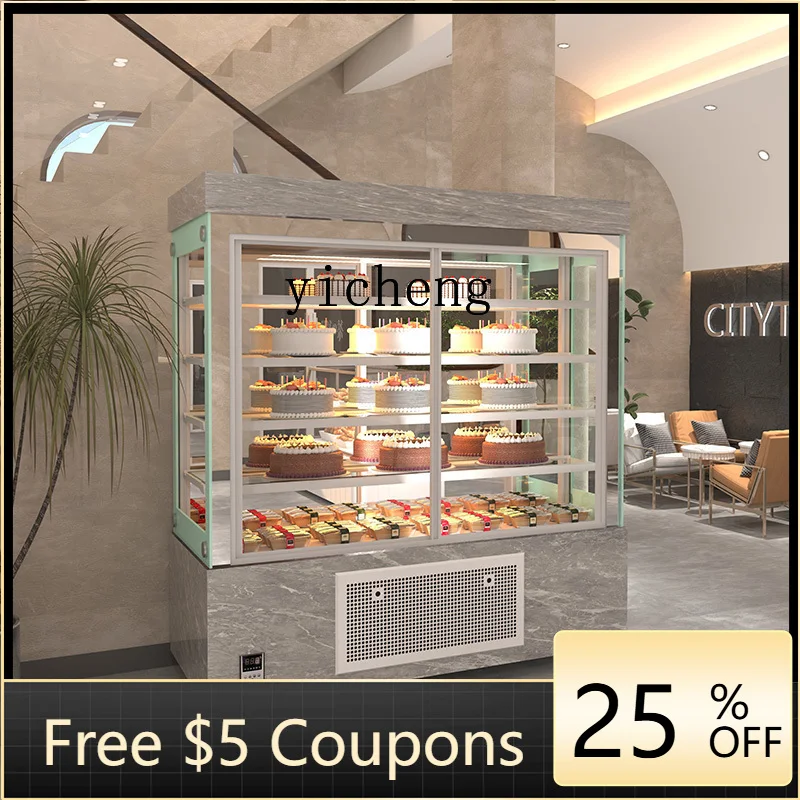 

ZSG- cake display cabinet vertical cake cabinet front door refrigerated west point fruit air-cooled right angle fresh-keeping