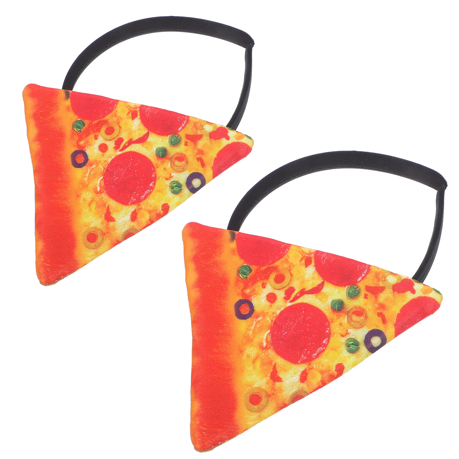 

2pcs Pizza Headband Funny Food Hats Chef Halloween Costume Silly Party Accessory for Kids Adults Unique Design Comfortable