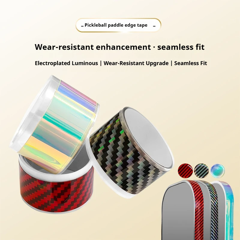 

SONGYI Pickleball Paddle Laser Protection Tape 18mm Paddle Head Edge Guard Racket Edge Protection Tape Fit Perfectly Curved Edge