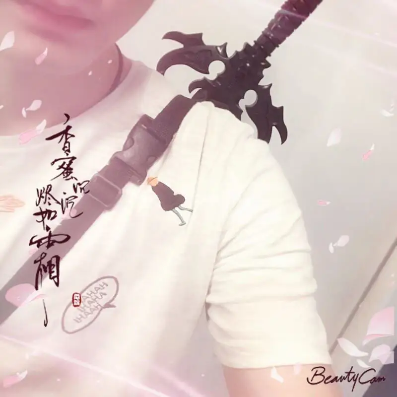 

Personalized Long Handle Umbrella Men's Sli Dragon Totem Creative Trendy Anime Cross Holy Sword Retro Rain Umbrella