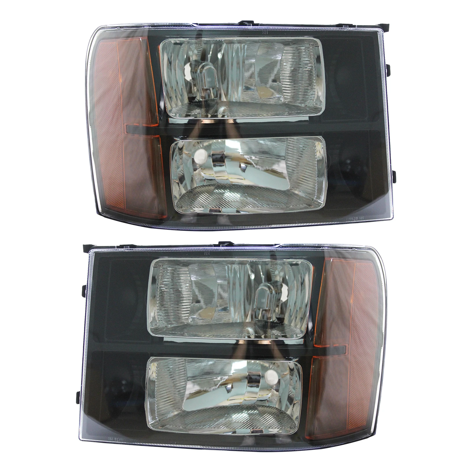 

Headlight for 07-14 GMC Sierra 1500 2500HD 3500HD,Clear Lens, 1 Pair Headlamps