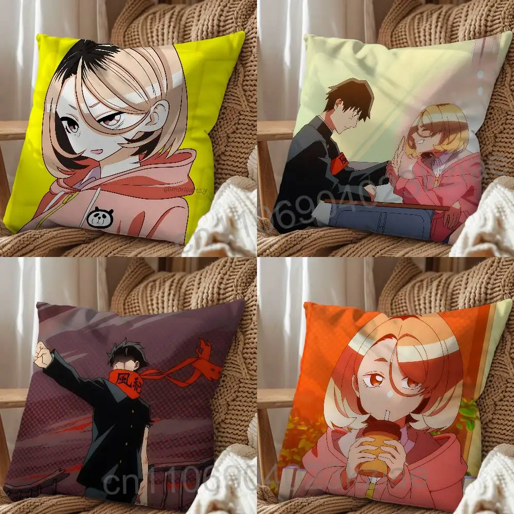 Sweet Campus PonSuka Poemu Kohinata Cartoon Pillow Cover, 4K HD Printed Cushion Cover case with Various Exquisite Patterns
