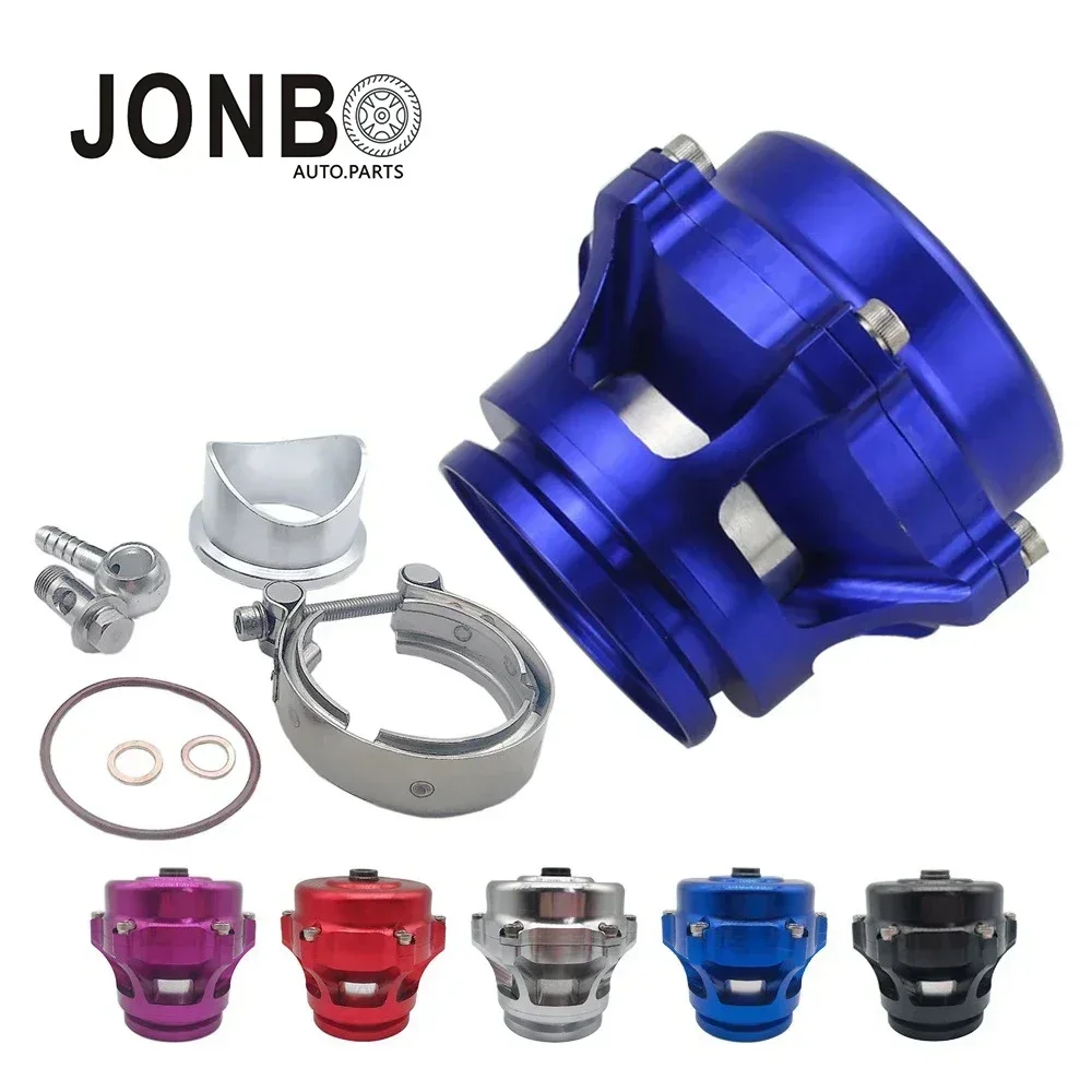 JONBO Universal 50mm V-Band Blow Off Valve BOV Q Typer With Weld On Aluminum Flange O-Ring Clamp With Logo