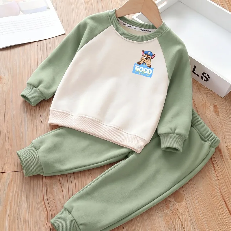 2026 Herbst Neuer Stil Kinder-Freizeit-Hoodie-Sets Kinder Mode-Trainingsanzug Paw Patrol Bedruckte Jungen Freizeit-Sweatshirts Hose 2-teilig – Detail 6