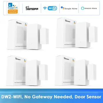 SONOFF DW2 Wifi Wireless Door and Window Sensor Smart Home Automation Kits Detector Via Ewelink App Notification Alerts Esp32