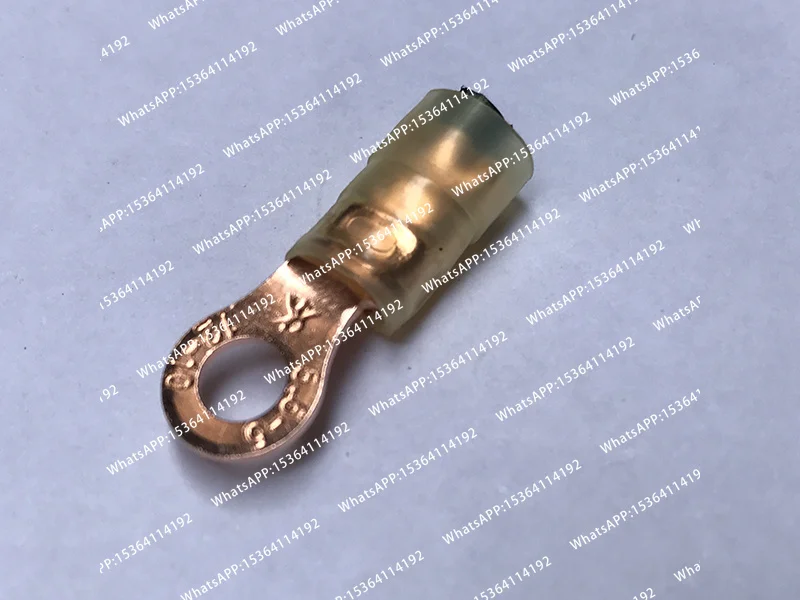 10pcs Copper Plated 24K Gold Insulated Male Female Wire Connector   Crimp Terminal Spade Connectors -196°Cold Pressed U O Shaped