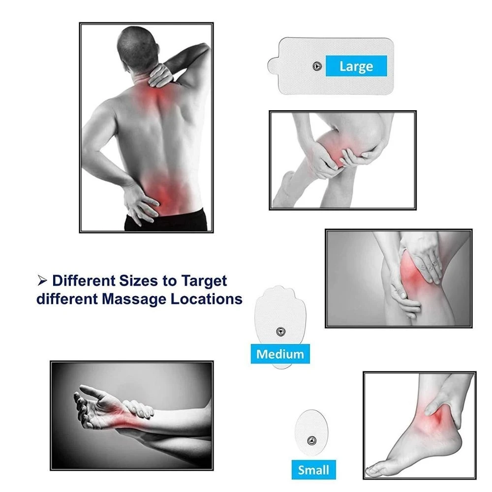 Electrostimulation Patch EMS Electrode Muscle Stimulator Pads For Acupuncture Physiotherapy Tens Machine Conductive Gel Reusable
