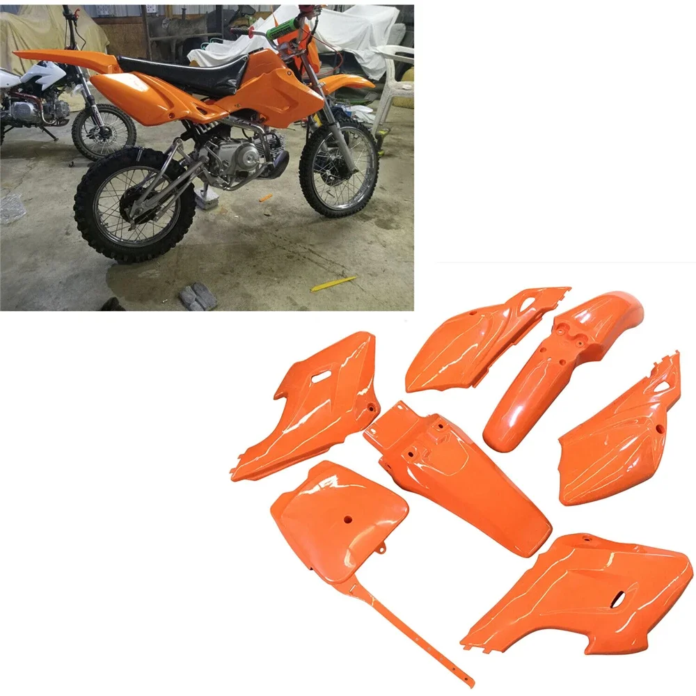 

Plastic Fairing Body Cover Kits For Baja Dirt Runner 125 Motorcycle Accessories & Items Red Orange