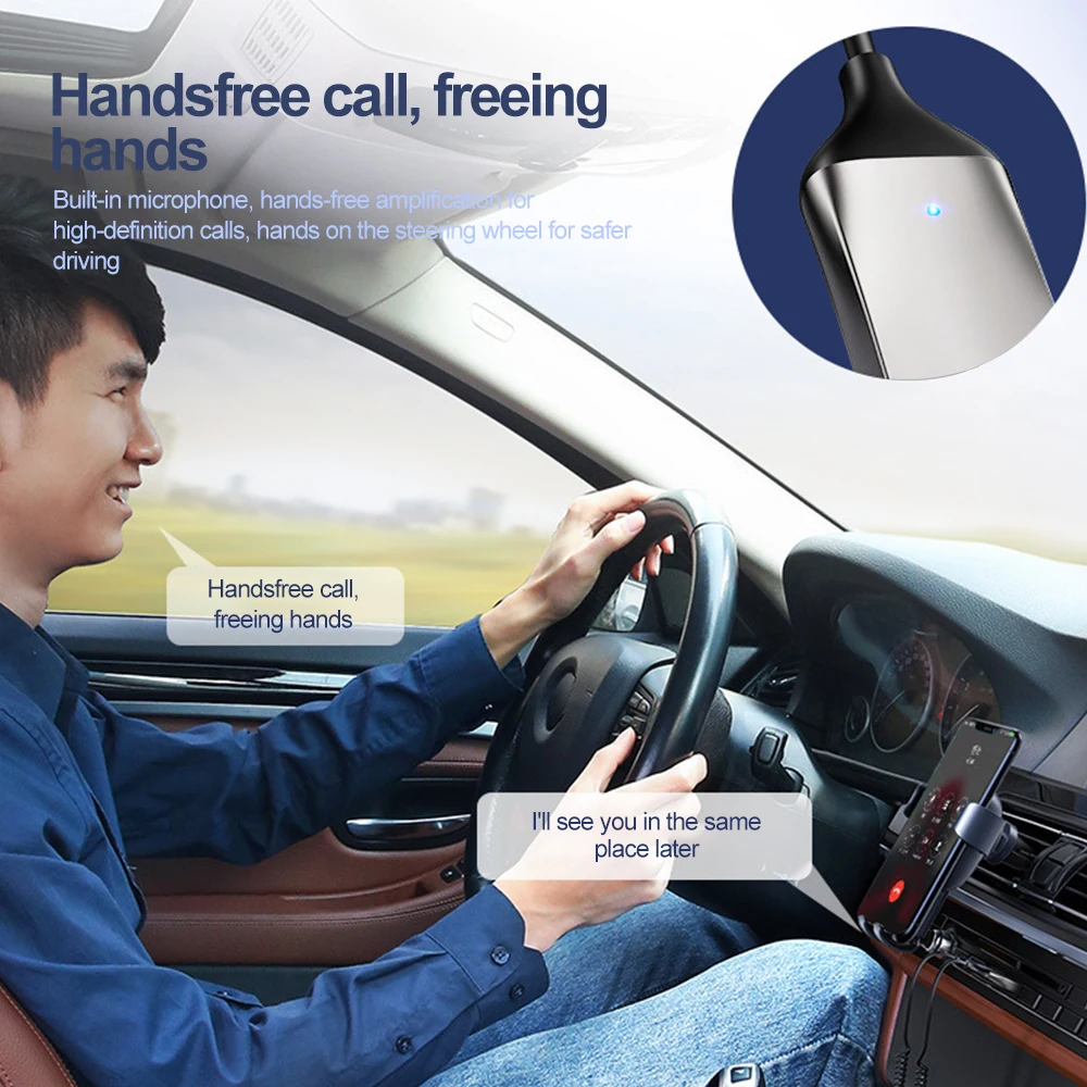 محول بلوتوث لاسلكي Aux للسيارة ، استقبال بلوتوث ، الارسال ، USB إلى مقبس 3.5 مللي متر ، الصوت ، الموسيقى ، هيئة التصنيع العسكري ، محول يدوي